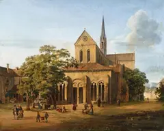 Domenico Quaglio the Younger, The Cistercian Abbey in Maulbronn, Oil on canvas