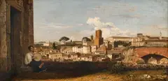 called Munich Charles Victoire Frédéric Moench, A View of Rome, Oil on canvas