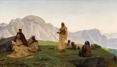 Gustave Boulanger, A Beduin Musician, Oil on canvas, mounted on hardboard