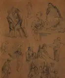 Adolph von Menzel, Fifteen Figure Studies