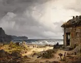 Andreas Achenbach, Nordic Coastal Landscape
