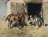 Gregor von Bochmann, Resting by a Stable