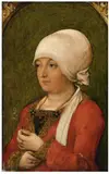 Swabian School circa 1515, Portrait of a Patrician Lady, Oil on panel (parquetted)