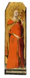 Matteo Giovannetti, Catherine of Alexandria and Saint Anthony the Great, Tempera on panel.. Each