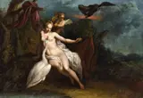 Leda and the Swan by Italian School early 17th century, Oil on copper, sold Nov 2014