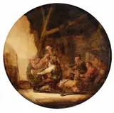 Benjamin Gerritsz Cuyp, A Peasant Brawl, Oil on panel (parquetted).