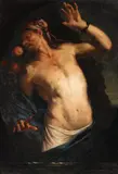 attributed to Giovanni Battista Langetti, Tantalus, Oil on canvas (relined)