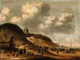 Thomas Heeremans, A Beach Scene Near Scheveningen