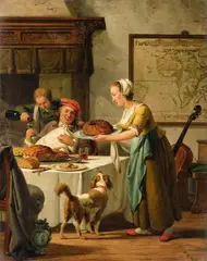 Abraham van Stry the Elder, The Gourmet, Oil on panel