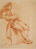 Daniel Nikolaus Chodowiecki, A Seated Young Man