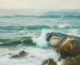 Karl Theodor Boehme, Dünung (Swell), Oil on canvas