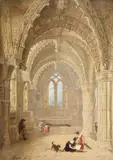 Gibson, Rosslyn Chapel in Roslin near Edinburgh, Oil on panel
