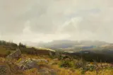 Carl Irmer, View from Mount Blocksberg, Oil on canvas (relined)