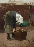 Hugo Mühlig, A Peasant Woman with a Basket
