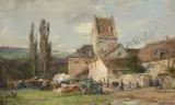 Karl Stuhlmüller, A Market Scene