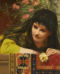Paul Thumann, Portrait of a Young Lady, 1880, Oil on panel