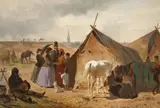 Emil Volkers, A Romany Camp near Düsseldorf