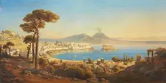 Gustav Zick, The Bay of Naples, 1854, Oil on canvas