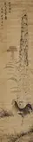 Yao Zhaochang, Rooster and cockscomb, symbolizing the wish for the scholar’s success, expressing the rebus ‘may you rise in rank'., Rooster and cockscomb, symbolizing the wish for the scholar’s success, expressing the rebus ‘may you rise in rank'. Hanging scroll. Ink and light colours on silk. Signed Yao Zhaochang, two artist's seal and one collector's seal