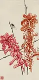 Li Baiheng, Amaranth and cicada., Amaranth and cicada. Hanging scroll. Ink and colours on paper. Collector's seal: Bo Te (Poetter)