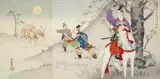 Masayuki Nakazawa Toshiaki, Masayuki (dates unknown), Japan, Holzschnitt, 4 Triptychen, Masayuki, verschiedene Schlachten