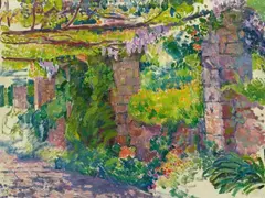 La Pergola (La Mortola ?) by Théo van Rysselberghe, 1917 - 1926, Oil on canvas, sold May 2014