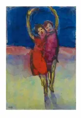 Emil Nolde, Freude, After 1945, Watercolour on Japan paper