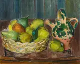 Birnenstillleben mit Krug by Hans Purrmann, 1939, Oil on canvas, sold May 2014