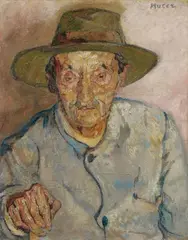 Mann mit Hut by Mela Muter, 1912, Oil on canvas, sold May 2014