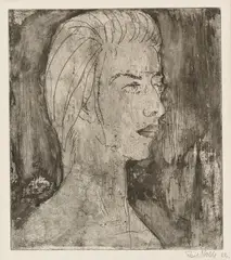 Grete by Emil Nolde, 1922, Etching on firm laid paper, sold May 2014