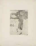 Emil Nolde, Der Tierfreund, 1918, Etching on laid paper with watermark "VA[N GELDER ZONEN]"