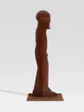 Horst Antes, Figur 1000, 1987, Engraved and welded steel sculpture with rust patina