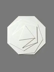 Max Bill, 3-eck bis 8-eck, 1935/1975, Relief of 6 mounted acrylic glass elements