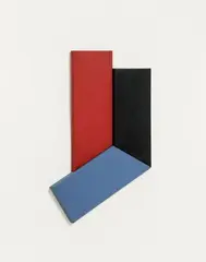 Hermann Bartels, No. 425, 1974, Acrylic and resin on canvas (three-part work). Overall dimension