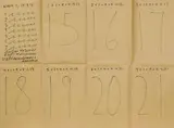 Hanne Darboven, Untitled (Tagesrechnung)