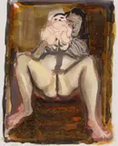 Marlene Dumas, Moeder + Baba, 1989, Mixed media on paper