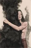 Iris van Dongen, Untitled (Embrace), 2005, Mixed media on paper