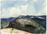 Klaus Fußmann, Haukeliseter (Norwegen), 1982, Watercolour and graphite on card