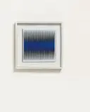 Walter Leblanc, Torsions PF 234, 1965/1966, Polyvinyl, two-coloured, cut and twisted on stretcher on card