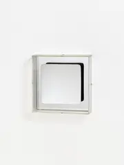 Untitled by Adolf Luther, 1970, Mirror object: concave mirror attached to mirror backing on panel. In plexiglass box, sold May 2014
