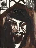 Der Phäak by Jonathan Meese, 2003, Oil on canvas, sold May 2014