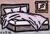C. O. Paeffgen, Untitled (Das aufgeschlagene Bett)