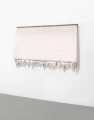 Roxy Paine, Untitled (Dipp-Painting), Accompanied by a collage from the artist documenting the production process of the Dipp-Paintings