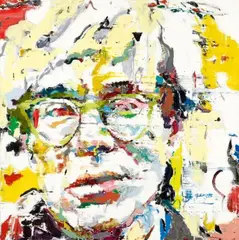 Ren Zhenyu, Andy Warhol, 2008, Oil on canvas