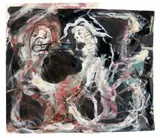 Arnulf Rainer Dieter Roth, Der Schweinehund, 1976, Mixed media on black and white photo and card. Approx