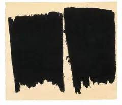 Reykjavik by Richard Serra, 1991, Oil crayon on screenprint on card mounted on nylon fabric. Approx, sold May 2014