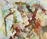 Pompeji-Migofs by Bernard Schultze, 1992, Oil on canvas, sold May 2014