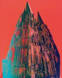 Andy Warhol, Cologne Cathedral, 1985, Farbserigraphie mit Diamantstaub auf leichtem Karton