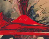 Andy Warhol, Vesuvius, 1985, unique screenprint on Arches 88 paper