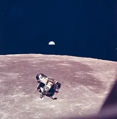 Lunar module viewed from command and service modules, Apollo 11 by Nasa, 1969, Vintage chromogenic print on Kodak paper, sold May 2014